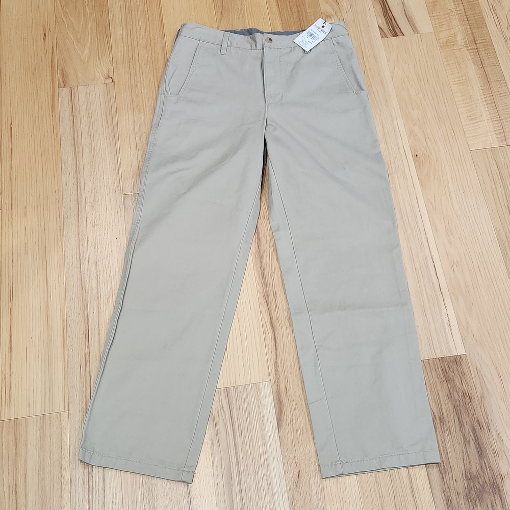 New Woolrich Mens Milestone Casual Pants Khaki 30 X 30 NWT Beige - Picture 2 of 15